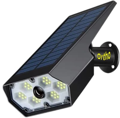 Ortho® - Dummy Camera - LED Buitenlamp - Zonne-energie - Solar - Bewegingsmelder - Wandlamp - Muurbevestiging - GEEN netstroom of snoeren nodig - Zwart