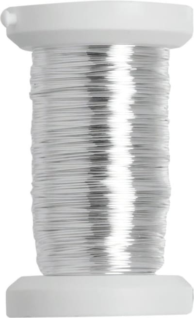 Binddraad - metallic zilver - 40 meter - dikte 0,4 mm - draad/koord - Hobby artikelen/Knutselen materialen