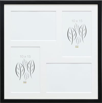 Deknudt Frames multifotolijst S41JL2 P4 - zwart - 4 foto's 10x15 cm