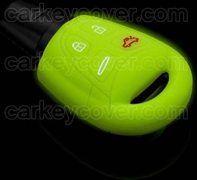 Autosleutel Hoesje geschikt voor Saab - SleutelCover - Silicone Autosleutel Cover - Sleutelhoesje Glow in the dark / Lichtgevend