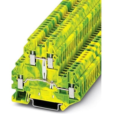 Phoenix Contact 3044665 Doorgangsserieklem 5.2 mm Schroeven Groen, Geel 50 stuk(s)