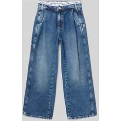 Straight fit Jeans met gestikt logo