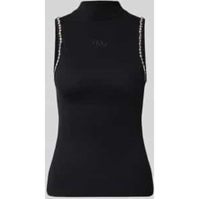 slim fit top van katoenmix