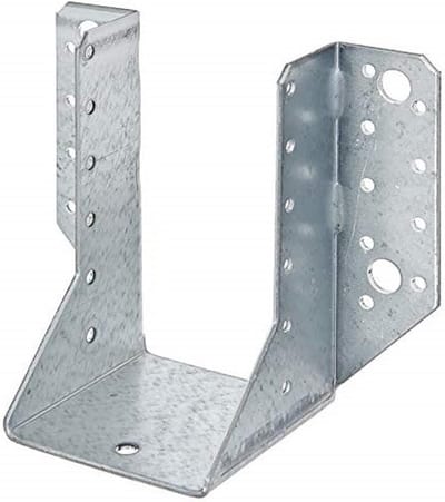 Verzinkte Stangdrager Type A voor Houtverbindingen 70 x 125 mm