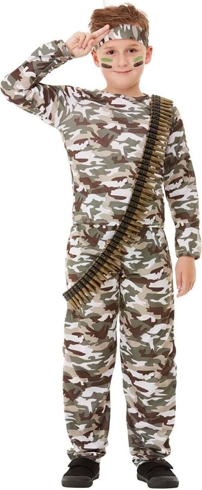 FUNIDELIA Leger Pak voor meisjes en jongens - Maat: 135 - 152 cm