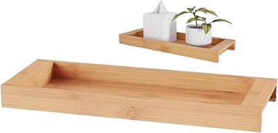 Toilet Reservoir Plank - Opslag voor Toilet - Kleine Spullen Opbergen - Gladde Afwerking - 40x15cm - Houtkleur