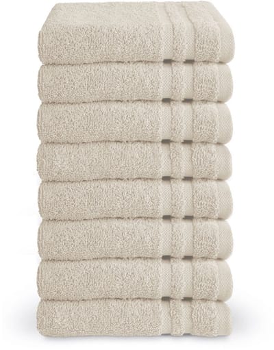 Byrklund gastendoekjes 30x50 - set van 8 - Hotelkwaliteit - Beige