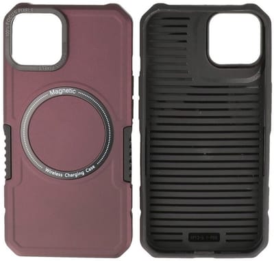 iPhone 11 MagSafe Hoesje - Shockproof Back Cover - Bordeaux Rood