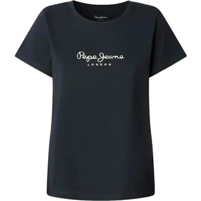 Pepe Jeans Blauw Katoenen Dames T-Shirt