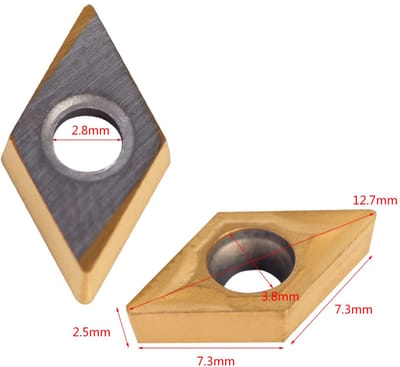Dailygoods- Snijkop 10 Stuks - CNC-Carbide Tips - Draaibank Gereedschap - Snijders Voegt - Tool Box - Hoogwaardige Kwaliteit - Snijgereedschap