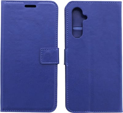 Portemonnee Book Case Hoesje Geschikt voor: Samsung Galaxy A24 - Donkerblauw