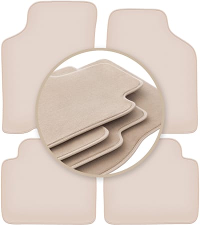 PREMIUM beige vloermatten voor: Kia Sephia II sedan 1997-2001