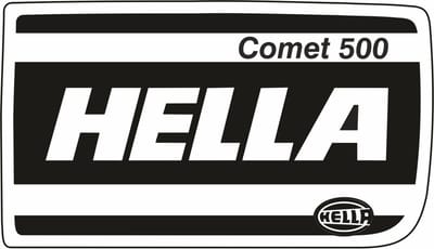 Hella stickerset voor BMW E23, E24 - 6 serie type 1 en 2, E28, E30 mistlamp sticker