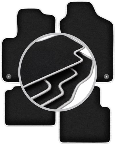 CARLUX-SILVER automatten voor: Fiat 500 Hybrid hatchback (2020-)