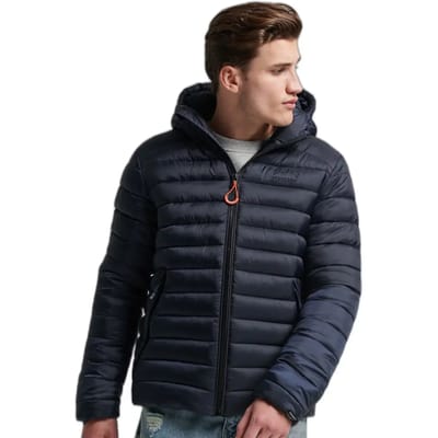 Superdry Hooded Fuji Sport Padded Jkt Heren Jas - Eclipse Navy - Maat S