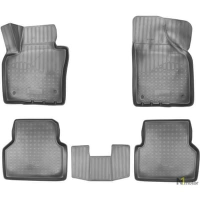 NORM Liners | Tapis De Sol En Caoutchouc TPE Toutes Saisones Pour Volkswagen Tiguan 1 2007-2015 noir