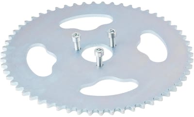 Dailygoods- Tandwiel 58T - Staal - Slijtvast - Voor Go-Kart/ATV - Mini Fiets - Boring 29mm - Hoogwaardige Montageplaat - Kettingwiel