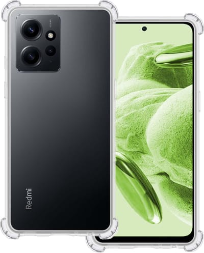 Hoesje Geschikt voor Xiaomi Redmi Note 12 4G - Sterk & Shockproof - Siliconen Case - Back Cover - Telefoon Hoes Shock Proof - Transparant