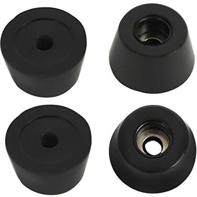 Rubberen Voetjes Stoelpootbeschermers 4 Stuks met Metalen Schijf D26x32xH32mm D21x16xH12mm