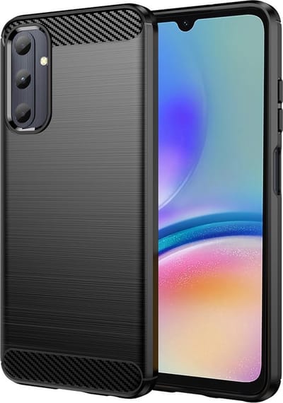 Coverup Hoesje - Geschikt voor Samsung Galaxy A05s Hoesje - Coverup Armor Brushed TPU Back Cover - Zwart