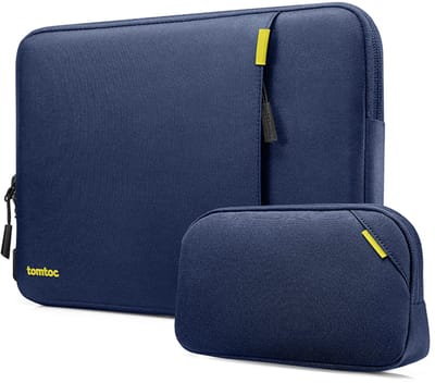 tomtoc Defender-A13 360 beschermende laptophoes set voor 16-inch MacBook Pro M5 Pro/Max (2026) A3428 A3429, M4/M3/M2/M1 A3403 A3186 A2991 A2780, waterbestendige laptophoes met accessoirevak, geschikt voor Dell XPS 16