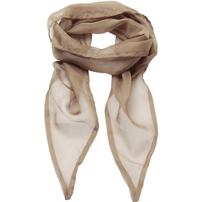 Premier Uniseks sjaal van chiffon in kleuren voor volwassenen (Khaki)