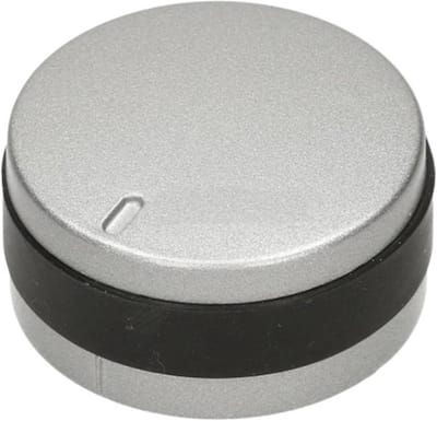 Oven Bedieningsknop - Kookplaat Knop - Oven Reparatie - Premium Kwaliteit - 1 Stuk - Zilver Zwart