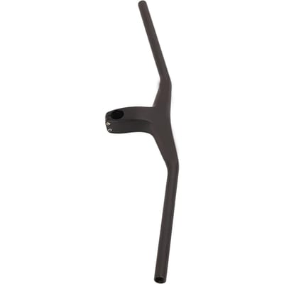 Guidon Droit de Vélo Fibre de Carbone Négatif 17 Degrés Guidon Droit Monobloc de Vélo pour VTT Route