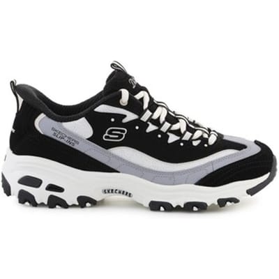 Skechers D LITES-SMOOTH NOSTALGIA Dames Instappers - Zwart / Naturel
