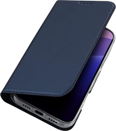 Dux Ducis - Telefoon Hoesje geschikt voor de Apple iPhone 16 Pro Max - Skin Pro Book Case - Blauw