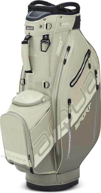 BIG MAX AQUA Sport 360² Golftas – 100% Waterdicht – 14-Way Divider met XL Puttervak – 11 Vakken – 3 kg