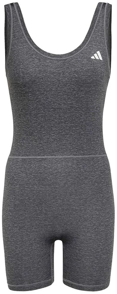 Adidas Optime Essentials Htr 1pc Mouwloos Lichaam Grijs XS Vrouw