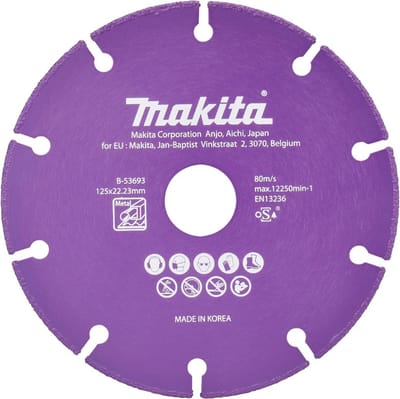 Makita B-53693 Diamantschijf staal | 125 x 22,23 x 1,3 mm