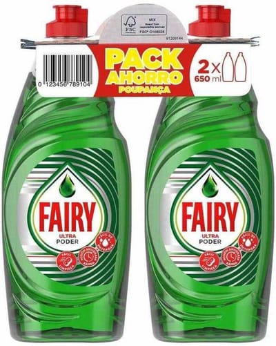 Handafwasmiddel Fairy (2 x 650 ml)