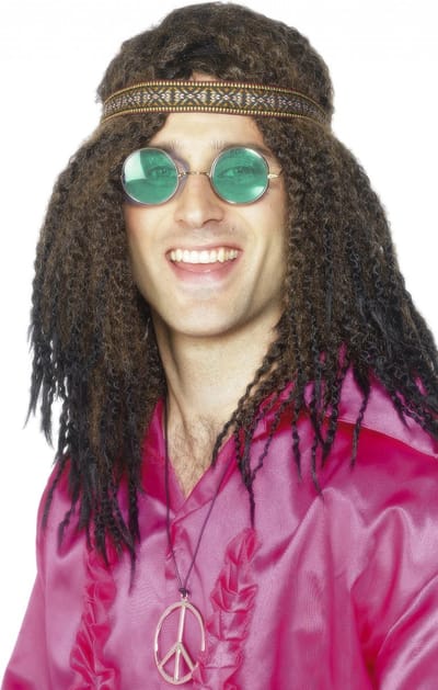 Hippie heren verkleed kit