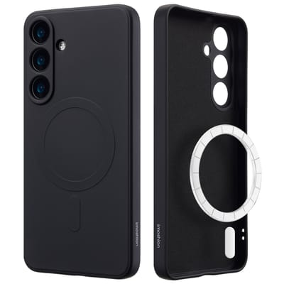 imoshion Hoesje - Geschikt voor Samsung Galaxy S25 Plus - Color Backcover met Magnetische Ring - Zwart