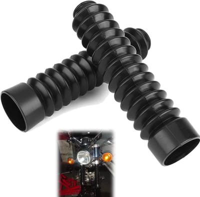 Set van 2 Universele Motorvork Beschermhoezen - Rubber Dust Covers voor Fietsen en Motoren, 205x52x37mm
