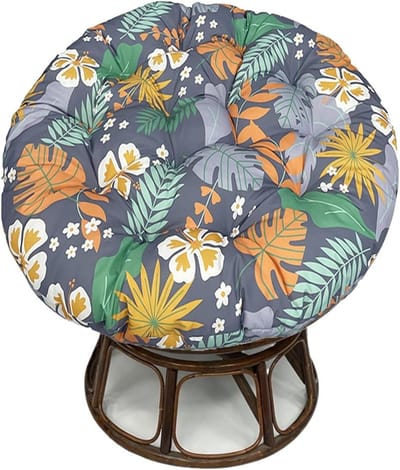 Buitenkussen Rond - Zitkussen Tuin - Comfortabel Zitten - Waterdicht & UV-bestendig - 61 x 61 cm - Blauw