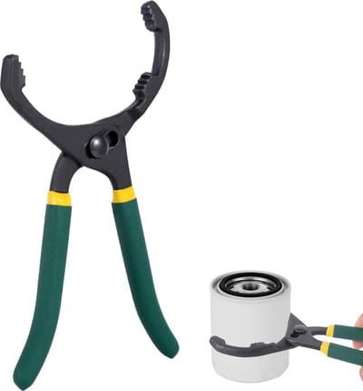 Oliefiltertang 10" - Oliefilter Tang - Oliefilter Sleutel - Rubberen Handvat - Zelfklemmend - Gereedschap Verstelbaar - Met Antislip Handgreep - Verstelbaar Van 55 Mm Tot 130 Mm - Filter Snel En Zonder Slip Verwijderen
