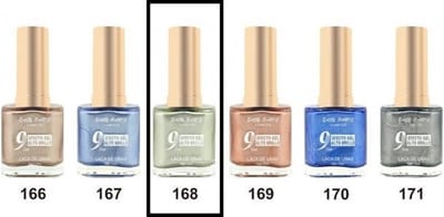 Easy Paris Cosmetics - Nagellak - Licht Groen Metallic - 1 flesje met 13 ml inhoud - Nummer 168
