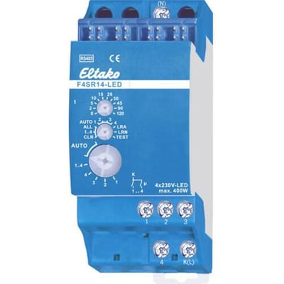 Eltako F4SR14-LED Schakelactor RS485 4-kanaals DIN-rails Schakelvermogen (max.) 1800 W