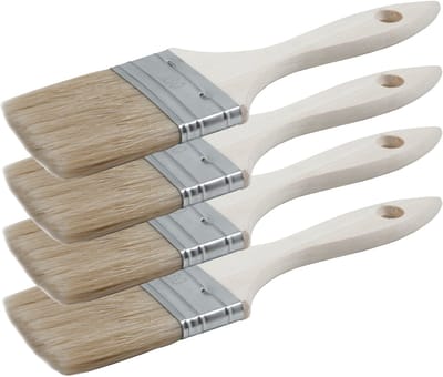 Sorex Verfkwasten - 3x - plat - 60 mm - kunststof - schilderen - voor alle soorten verf