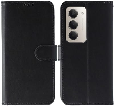 Coverup Hoesje - Geschikt voor Xiaomi Redmi 15 5G Hoesje - Coverup Book Case - Zwart