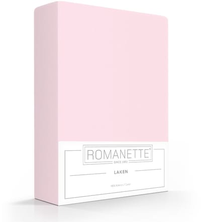 Romanette Laken Katoen Rose - 200 x 250 cm - [Roze]