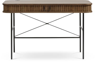 Olivine Lenn houten bureau gerookt eiken - 120 x 60 cm