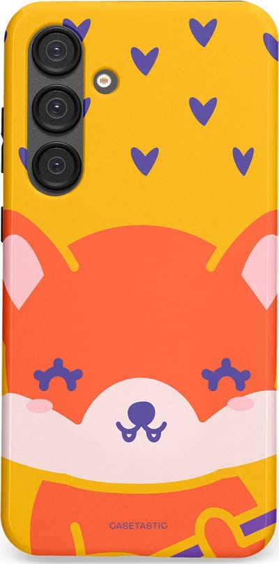 Casetastic Hoesje Geschikt voor Samsung S25 Plus - Stijlvolle Beschermende Duo-layer Case - Vossen beat