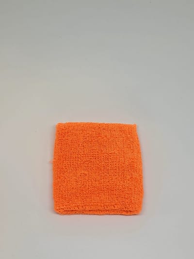 Jumada's - 2x stuks - Pols Zweetbandjes - Oranje - Sporten