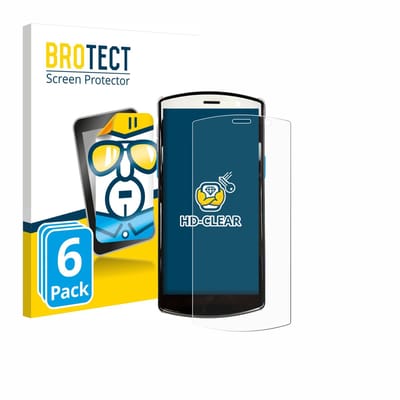 BROTECT - Screenprotector voor Unitech EA510 - Folie Beschermfolie transparant 6 Stuks