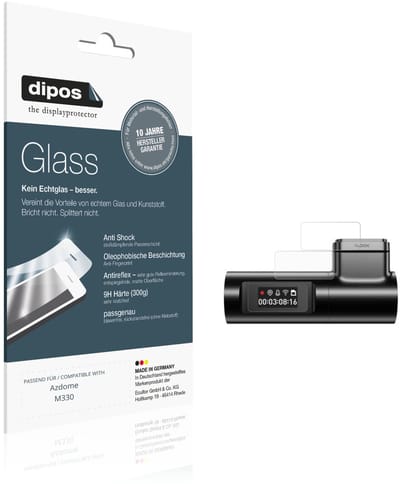 dipos – 2x Matte Pantserfolie geschikt voor Azdome M330 | 9H Screenprotector