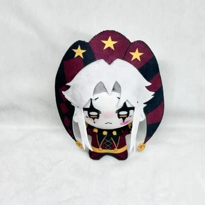Nieuw op voorraad 10cm Pierrot De Freak Circus Freaks Pluche Pop Met Geluid Schattig Anime Randapparatuur Speelgoed Halloween Kerstcadeau in stock Vloot